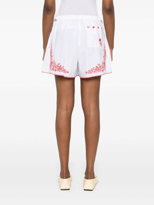 HEARTS EMBROIDERED SHORT